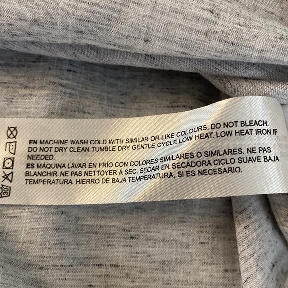 Denim & Flower Long Sleeve Heathered Gray Button Down Shirt Size Large - Picture 5 of 8